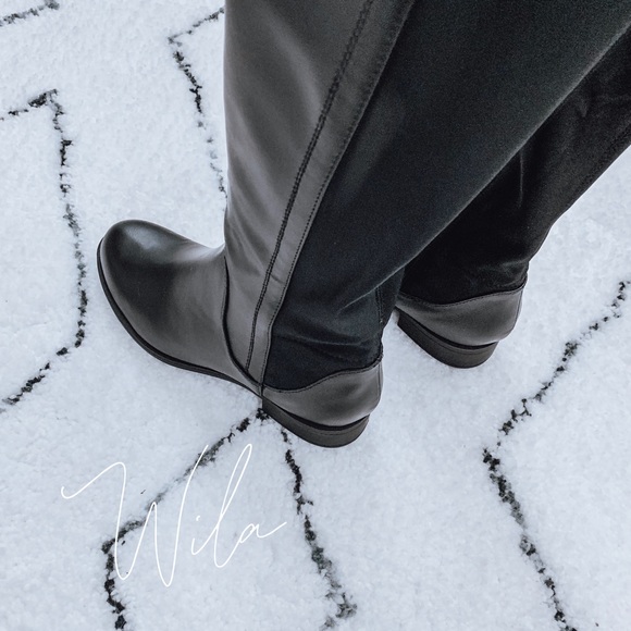 LAST FEW🔥 leather knee high riding boots black - Picture 5 of 7